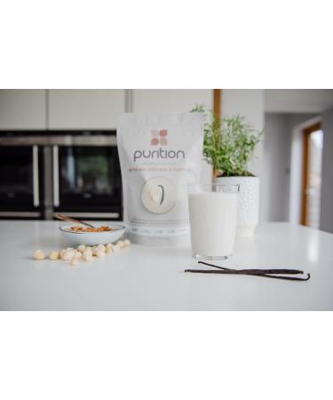 Purition Macadamia & Vanilla 500g - Gluten-Free High Protein Keto Meal Replacement Shake - Buy Online on GoSupps.com