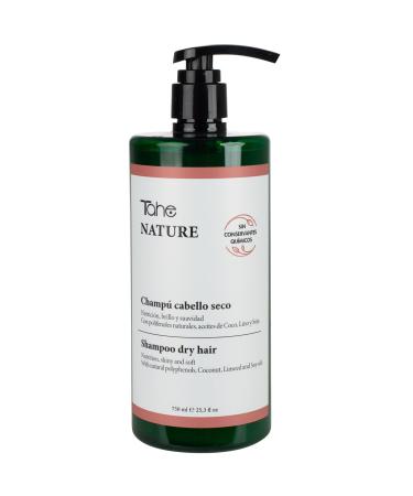 Tahe Tahe Nature Sulfate Free Shampoo for Dry Hair with Natural Polyphenols Coconut Oils Flax & Soy 750ml