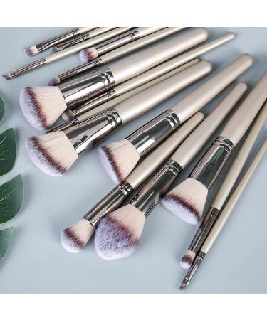15-Piece Makeup Brush Set - Loose Powder Foundation & Eye Shadow Brushes | Premium Beauty Tools for Professional & Everyday Use - Buy Online on GoSupps.com