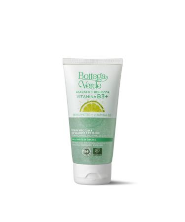 Bottega Verde Bottega Verde - Vitamin B3+ 2-in-1 Facial Scrub 75 ml with Vitamin B3 and Bergamot Exfoliating and Peeling Purifying and Normalizing action for combination or oily skin