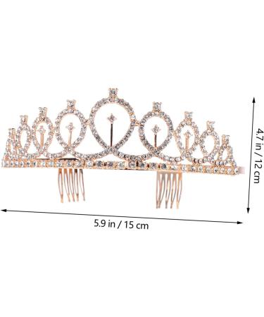MAGICLULU 3 Sets Party Decoration Scrunchies Wedding Headpiece Bride Happy Birthday Sash Crown Party Decorative Crown Headband Gold Ceremonial Belt Alloy Material - Buy Online on GoSupps.com