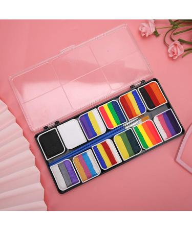 Professional Face Body Paint Kit - 12 Colors with Brushes | Safe Halloween Makeup Palette for Parties & Body Art - Buy Online on GoSupps.com
