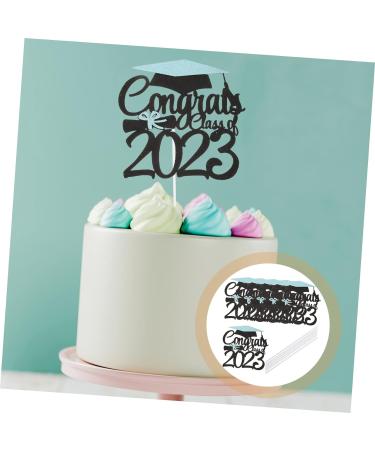 HOMSFOU 24 Pcs Graduation Cake Decorating Graduation Decorations Graduation Cap Cupcake Topper Class a Customs Graduation Party Cake Decorations Phd Cake Picks Ornament Paper Cup - Buy Online on GoSupps.com