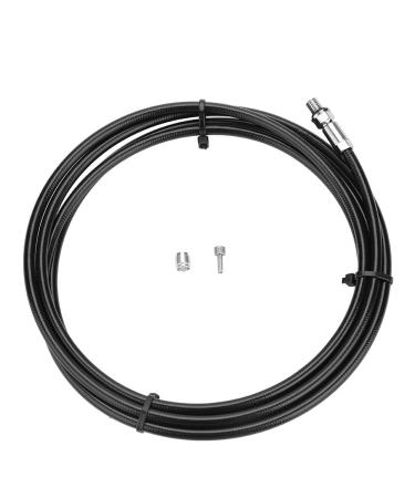 VGEBY Bicycle Brake Oil Tube, 2m Hydraulic Disc Brake Hose Olive Rings and Connecting Insert for AVID E5 E9 ER XX XO Tektro Brake Line Sram Hydraulic Hose