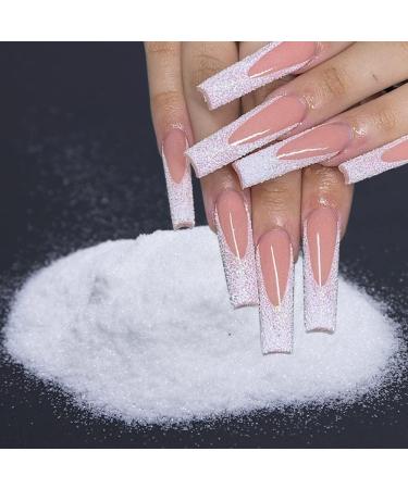 4Jars Pearl Shiny Silver Nail Glitter Powder - White Chrome Glitter Pigment for DIY Manicure - Buy Online on GoSupps.com