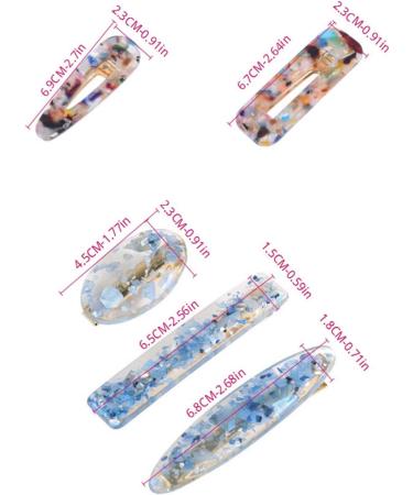 Traziewell Hair Clips for Women Ideal Hair Pins for Styling Makeup Non Crease Hair Grips 0123 1 count (Pack of 7) HC000123 - Buy Online on GoSupps.com