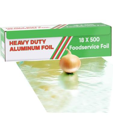 Ox Plastics Freedom Aluminum Foil Wrap | Heavy-Duty 22 Microns 18x500 Ft | Commercial Grade for Food Service | Ideal for Cooking, Roasting, Baking, BBQ & Parties | 1 Pack - Buy Online on GoSupps.com
