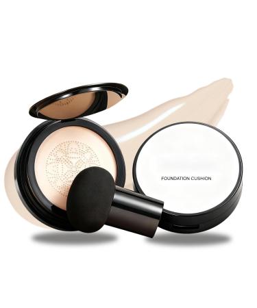 Generisch Glow Foundation Cushion Corrector (ivory white) mushroom head air cushion CC cream mushroom head air cushion BB cream long-lasting brightening concealer suitable for all skin types