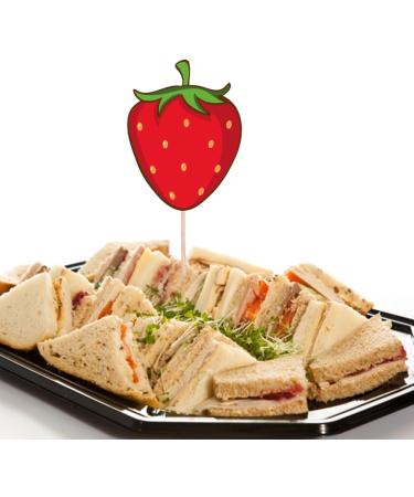 Berry First Birthday Food & Cupcake Picks Toppers Strawberry Baby 1st Party Decorations (14 Pack) - Buy Online on GoSupps.com