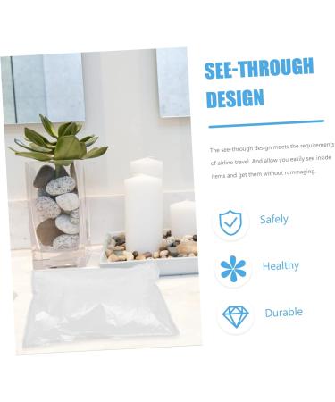 FRCOLOR Foldable Travel Bag Set - 6pcs Clear Airport Liquid Bags Transparent Travel Accessories 53x48cm - Ideal for International Travel - Buy Online on GoSupps.com