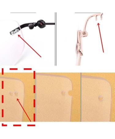 Epasha Ironing Glasses - Pink Spare Bracket Frame Rhinestone Metal Repair Parts 2-Hole Replacement Arms for Broken Glasses - Buy Online on GoSupps.com