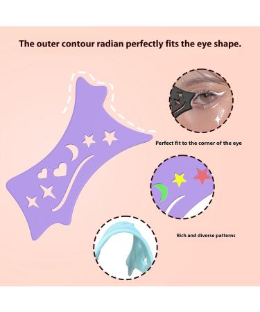 Eyeliners Silicone Pad Eyeshadows Stencils Eyeliners Stencils Eyeliners Tool Eye Makeup Tool Easy To Use For Makeup Yellow - Buy Online on GoSupps.com