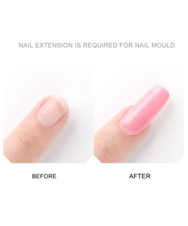 PolyGel Nail Extension Gel Kit - 2 PCS 30ml Builder Gel for Trendy Nail Art at Home | Tecanne Clear & Nude Skin Colors - Buy Online on GoSupps.com