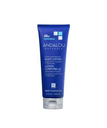 Andalou Naturals Body Lotion Deep Hydration Lotion for Dry Skin Ultra-Nourishing Skin Care with Hyaluronic Acid & Ceramides Body Cream for Softer More Supple & Glowing Skin 8 fl oz