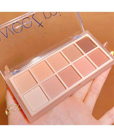 Go Ho 10 Colors Eyeshadow Palette All Matte Nude Eyeshadow Makeup High Pigmented Shades Naturing-Looking High Pigment Waterproof Cool Eye Eyeshadow Palette 05 05 Colors Milk Tea Style - Buy Online on GoSupps.com