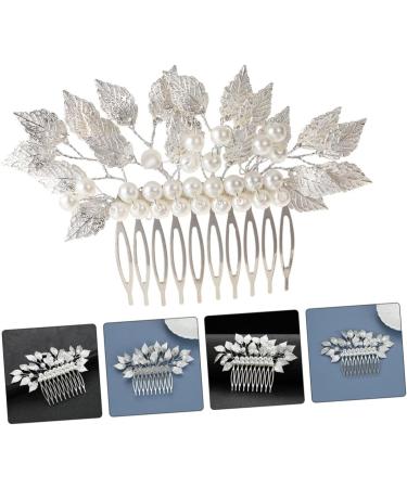 DOITOOL Hair Accessories Wedding Hair Comb Pearl Hair Comb Tiara Combs Bridal Hair Comb Straight Teeth Hair Comb Delicate Barrette Comb Wedding Hairpin Comb Modeling Headgear - Buy Online on GoSupps.com