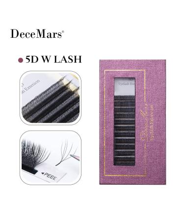 DeceMars 5D W Shaped Eyelash Extension | 8-14 Mix Black-C | 0.07mm Thickness - Buy Online on GoSupps.com