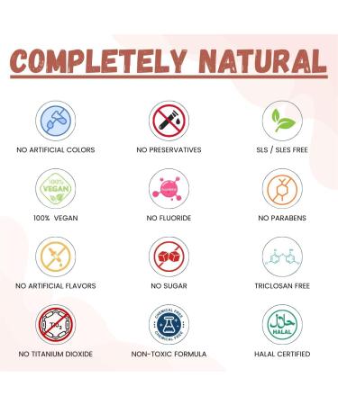 Enoble Kids Toothpaste Fluoride Free Natural Toothpaste for Kids Toddlers & Babies with 7.5% Nano-Hydroxyapatite and Xylitol for Enamel Strengthening Strawberry Flavor 3.5 oz - Buy Online on GoSupps.com