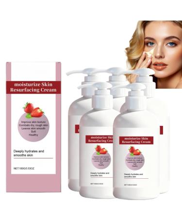 BRVLY Strawberry Skin Resurfacing Cream - Strawberry Legs & Chicken Skin Moisturizing Lotion Illuminating Face Cream Daily Moisturizing Cream for Rough and Humped Skin (5)
