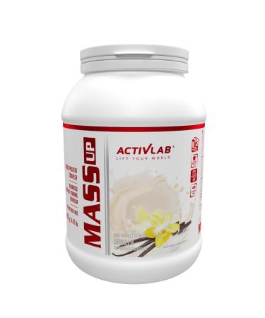 Activlab Mass Up Pack of 1 Mass Gainer Carbohydrate and Protein Complex Useful for Mass Building (Vanilla 2 kg)