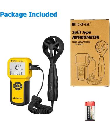 Holdpeak 826A Digital Wind Speed & Temperature Meter | Data Logger | International Shipping Available - Buy Online on GoSupps.com