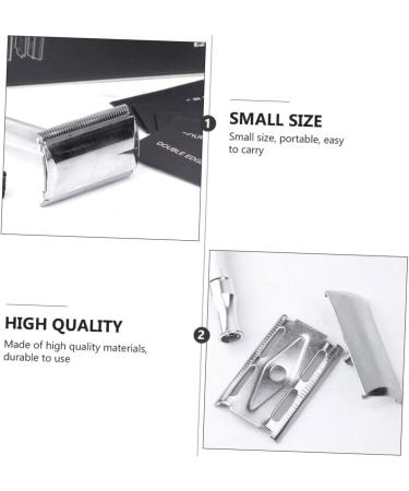 Frcolor Manual Rudder Razor Shaver Set - Silver Nose Hair Trimmer & Grooming Kit for Men - 1 Pack - Buy Online on GoSupps.com
