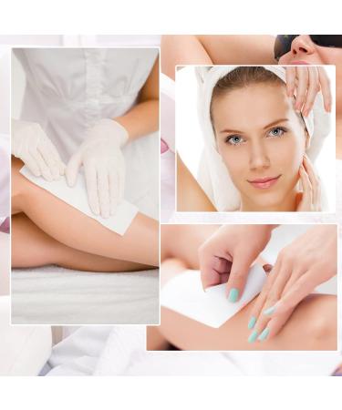 100Pcs White Wax Strips Paper for Bikini, Facial, and Body Waxing - Non Woven Strips for Women, Men, and Girls - Buy Online on GoSupps.com