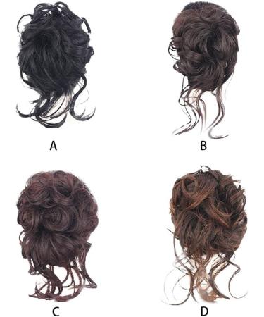 siduytin Messy And Curly With These Natural And Beautiful Hair Buns Fiber Messy Hair Bun Extensions Messy Curly Hair Buns light brown - Buy Online on GoSupps.com