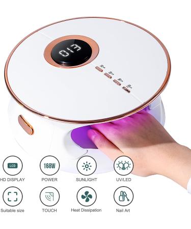 120W UV LED Nail Dryer | Nail Curing Lamp for Gel Polishes | White - Buy Online on GoSupps.com