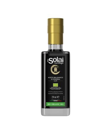 Solai Di San Giorgio, Balsamic Vinegar of Modena I.G.P. Organic, High Density, Made from 100% organic Italian grapes, Ideal to accompany red meats, cheeses 250 ml