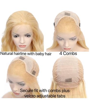 613 Blonde Body Wave Lace Front Wig 30 | Pre-Plucked with Baby Hair | 13x4 Human Hair Blonde Lace Frontal Wig - Buy Online on GoSupps.com