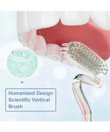 S-Shaped Toothbrush for Adults - Soft Bristles Comprehensive Care for Teeth & Gums Tongue Cleaner & Gum Massage Buy Online Internationally - Buy Online on GoSupps.com