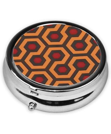 Shining Overlook Round Pill Box 3 Compartment Portable Organizer for Travel & Purse - Buy Online on GoSupps.com