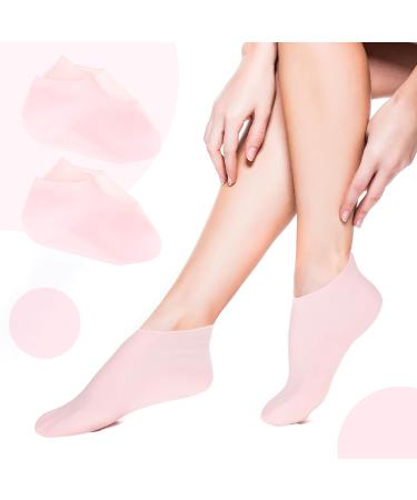 Yolev 2 Pairs Silicone Moisturizing Foot Socks Soft Silicone Socks Anti Slip Gel Spa Socks Women Foot Care Spa Pedicure Silicone Socks for Cracked Heel and Softening Rough Skin Calluses - Buy Online on GoSupps.com