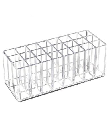 Drerio LipGloss holder lipstick organizer box with 24 places lipstick storage lipstick holder make-up storage arcyl transparent lipstick holder
