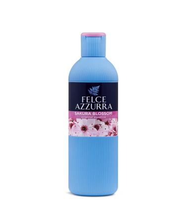 Felce Azzurra Sakura Flowers - Oriental Essence Body Wash - Fine And Elegant Fragrance - Transparent Freshness Of The Freesia - Cherry Blossom Melts With The Delicacy Of The Peony Petals - 22 Oz