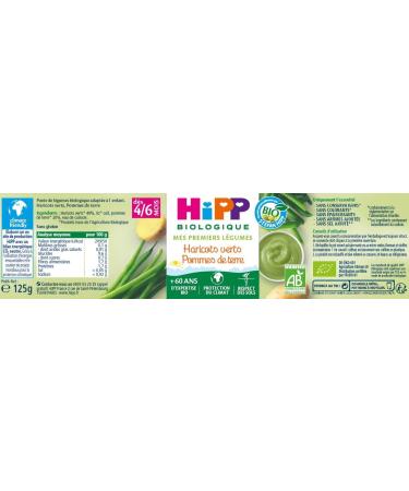 HiPP Organic Green Beans Potatoes Pot 125g - Pack of 6 - Buy Online on GoSupps.com