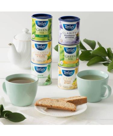 Tetley Clarity Blueberry Ginseng with Ginkgo Herbal Tea - 20 Tea Bags 40 Grams Naturally Caffeine Free BlueberryGinseng - Buy Online on GoSupps.com