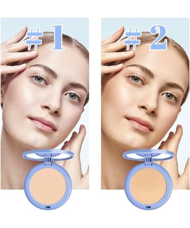 Horuili Matte Pressed Powder Dry and Wet Matte Powder Matte Smooth Setting Powder Makeup Light Fixative Powder Water Resistant and Non-Removing (Natural Beige) - Buy Online on GoSupps.com