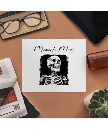 Buy 2 Microfiber Cleaning Cloths - 'Memento Mori' Human Skeleton Design | Eco-Friendly & Superior Cleaning - Buy Online on GoSupps.com