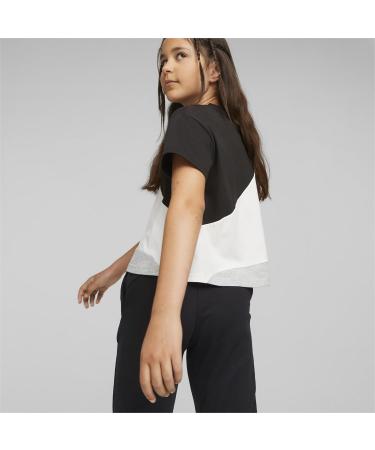 PUMA Girls Power Cat Tee G Shirt 128 - Stylish Puma Black T-Shirt for Active Girls | Shop Now - Buy Online on GoSupps.com