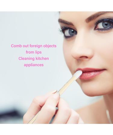 100pcs Disposable Bamboo Lip Brush Set - Portable Lip Gloss Applicators & Makeup Tools for Effortless Lipstick Application - Buy Online on GoSupps.com