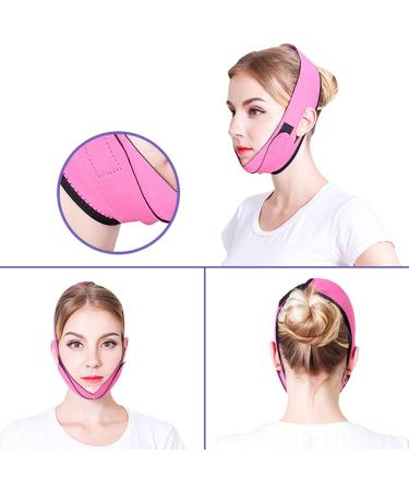 EXCEART Waist Band V Line Waist Cincher Belt Girdle Chin up Cheek Lift Anti-Double Chin V Line Lifting Belt Chin Bandages V Line Chin up Belt Hip Belt Strap Rosy - Buy Online on GoSupps.com