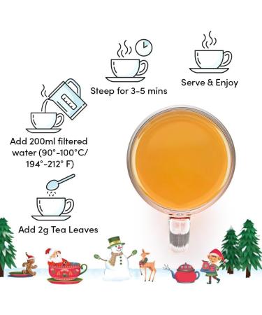 VAHDAM Assorted White Tea Sampler Gift Set - 5 Flavors | Christmas Tea Gift Set | Loose Leaf White Tea Sampler for Men & Women - Buy Online on GoSupps.com