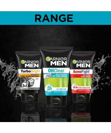 Garnier Men Oil Clear Face Wash 100g - Oil Control Formula for Clear Skin - Buy Online on GoSupps.com