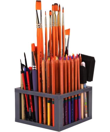 TRANSON Paint Brush Holder Organizer - 96 Slot Desk Caddy for Pens, Pencils, Brushes, Markers - Buy Online on GoSupps.com