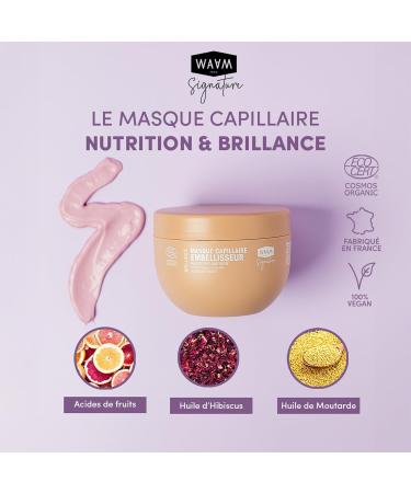  Waam WAAM ORGANIC BEAUTIFYING HAIR MASK - HAIR CARE 250 ML - ORGANIC CERTIFIED - Buy Online on GoSupps.com