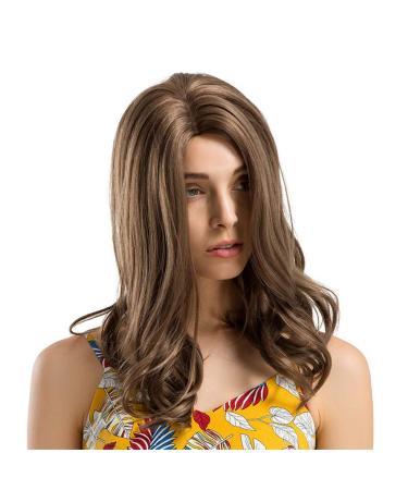 Wig Women Brown Long Hair Curly Long Curls Curly Cosplay Human Brazilian Wavy Synthetic Party