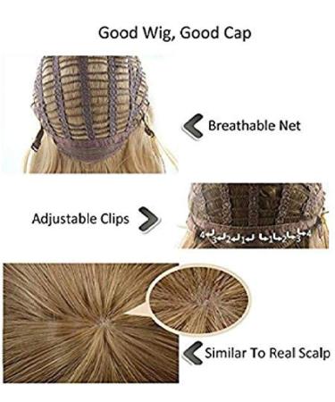 BGHJUE Yellow Bob Wig for Halloween - Synthetic Hair Wig with Bangs for Black Women | Long Straight Middle/Side Part - Buy Online on GoSupps.com