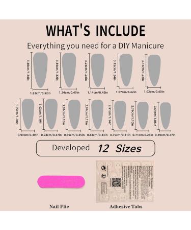 Shop Gothic Halloween Press-On Nails | Medium Almond Black French Tip Design - 24pcs Acrylic Stick-On Witch Nails for Women & Girls - Buy Online on GoSupps.com